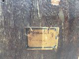 a label on a piece of wood that says thomas j palmer