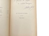 a book open with a handwritten title on it