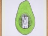 an image of a picture of a green avocado with the words underneath it