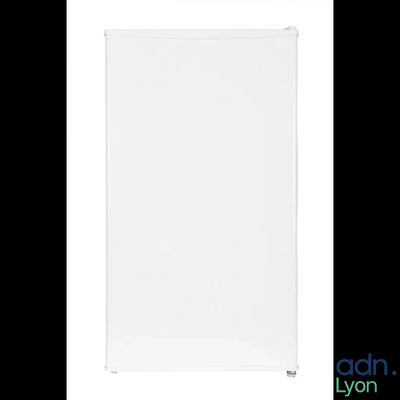 a close up of a roll up banner on a white background