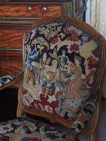 SUITE DE QUATRE FAUTEUILS de style Louis XV en bois naturel … (photo 4)