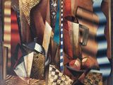 une image représentant une nature morte peinte, composée de divers objets
