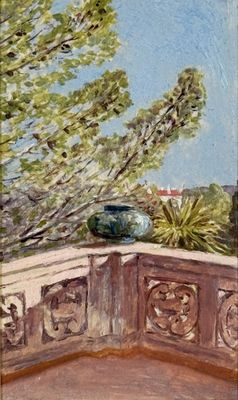 Enrique ATALAYA (1851-1913) Vue de la villa de Mariani à Val…