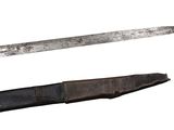 two different types of knives on a white background