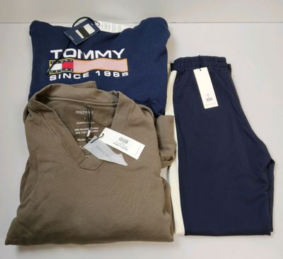 Lot de 3 vêtements de marques SWEET PANTS et TOMMY JEANS, T. - Photo 1