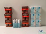 several boxes of nuxe products sitting on a white surface