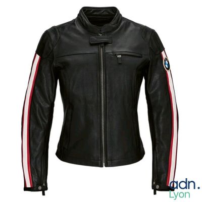 Blouson Schwabing cuir - BMW - rouge et noir femme - Taille …