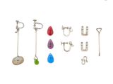 many different types of hooks and hooks on a white background