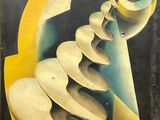 une image représentant une peinture avec un motif en spirale sur fond noir