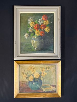 LOT de tableaux comprenant : -J. de VESTEL (?)
