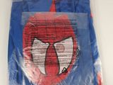 spider - man mask in a plastic bag on a white surface