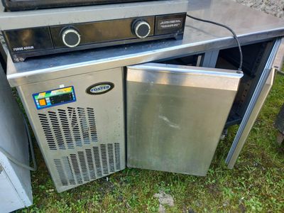 Meuble inox réfrigéré ouvrant à 2 portes Foster - Dim.