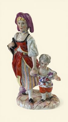 FÜRSTENBERG "Femme et son enfant"