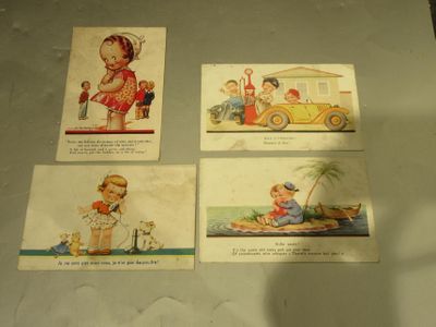 Lot DE Cartes Postales Humoristiques Dont Tempest .
