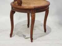 Fauteuil de bureau en bois mouluré et sculpté, le dossier go… (photo 3)