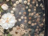 a picture of a window with flowers in it