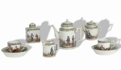 Service A CafÉ Imperiale EN Porcelaine Pour Deux Personnes C…