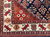 une image représentant un grand tapis oriental aux motifs variés