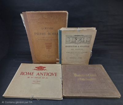 three books are stacked on top of each other on a table