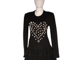 a mannequin dress with a heart design on the front