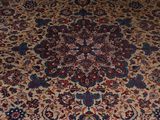 a large oriental rug on the floor in a room