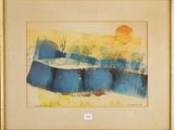 une image d'une image d'une peinture d'un bateau dans l'eau