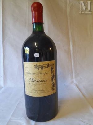 a bottle of wine that is sitting on a table