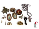 a lot of items that are laying out on the table