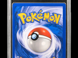 a close up of a card with a pokemon ball on it