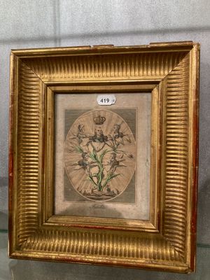 Gravure royaliste "Fidélité". 17 X 13,5 (avec les marges). - Photo 1