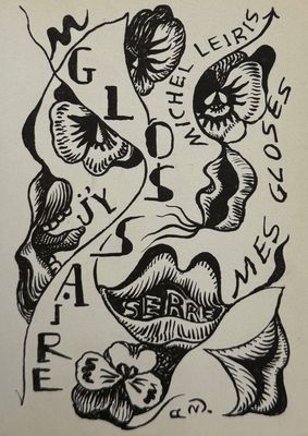 a black and white drawing of a woman ' s face with words on it