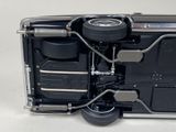 an overhead view of a semi truck with a flat tire