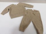 knitted sweater and pants for a baby boy