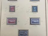 a picture of a collection of stamps on a table