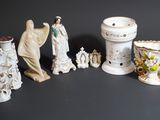 many figurines that are sitting on a table