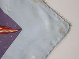 an american flag on a pillow on a table