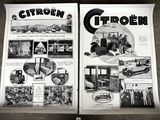 deux pages d'un magazine contenant des photos de voitures anciennes