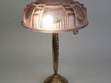 a lamp that is on top of a table