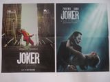 deux affiches de cinéma : « Joker » et « Le Joker dans l'obscurité »