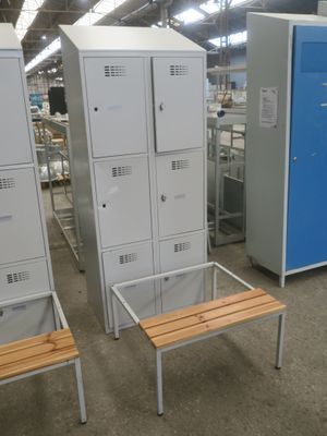 Armoire vestiaire MALAW 6 cases avec banc et partie supérieu… - Photo 1