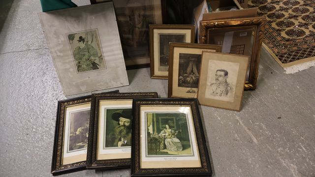 Lot de 8 estampes et gravures 