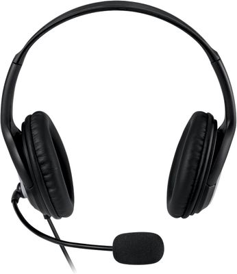 un gros plan d'un casque muni d'un microphone sur le dessus