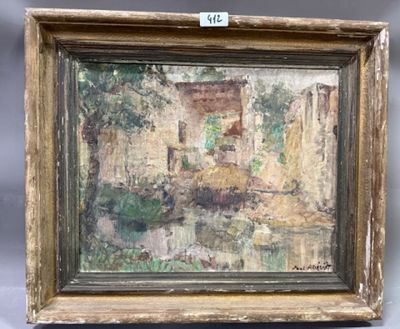 Paul PREVOT (1879-1961) - Vue d'une maison en Provence