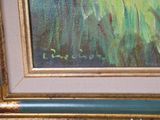 a picture of a painting on the wall of a room