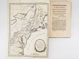 an old book with a map of the united states on it
