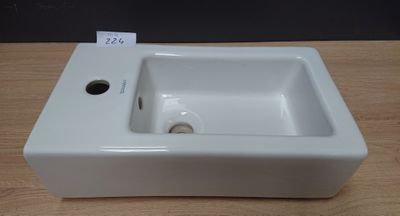 Vasque lave mains DURAVIT VERO, dimensions: 25x45cm avec tro…