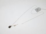 un collier muni d'une étiquette attachée à une chaîne