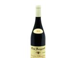 a close up of a bottle of wine on a white background