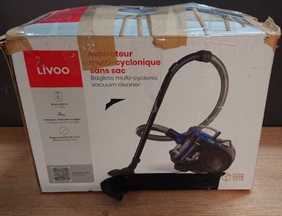 a box with a vacuum on a table