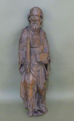 Statue en bois (accidents et manques), 20ème.